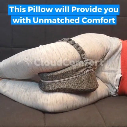 Orthopedic Knee Pillow for Side Sleepers – Memory Foam Leg Support