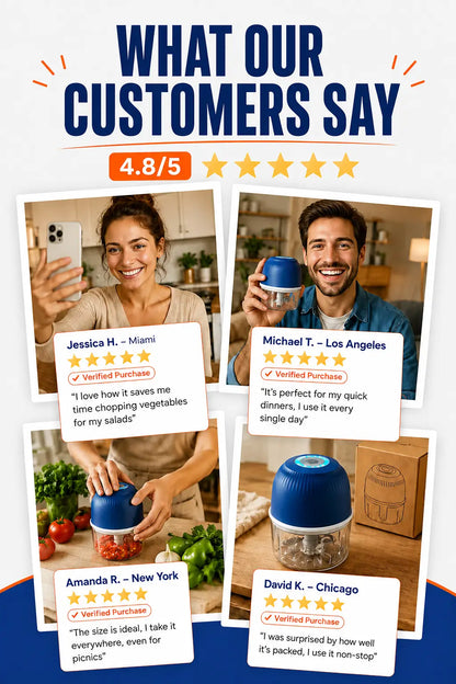 Electric Garlic Mincer and Grinder