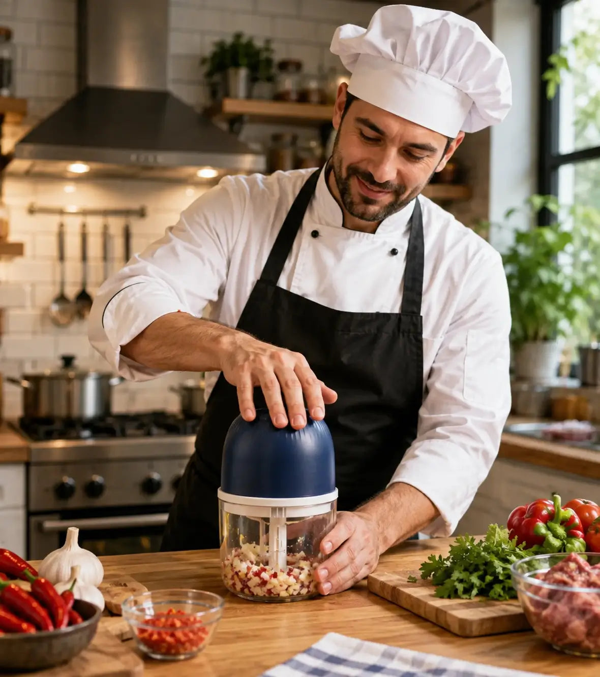 Electric Garlic Mincer and Grinder