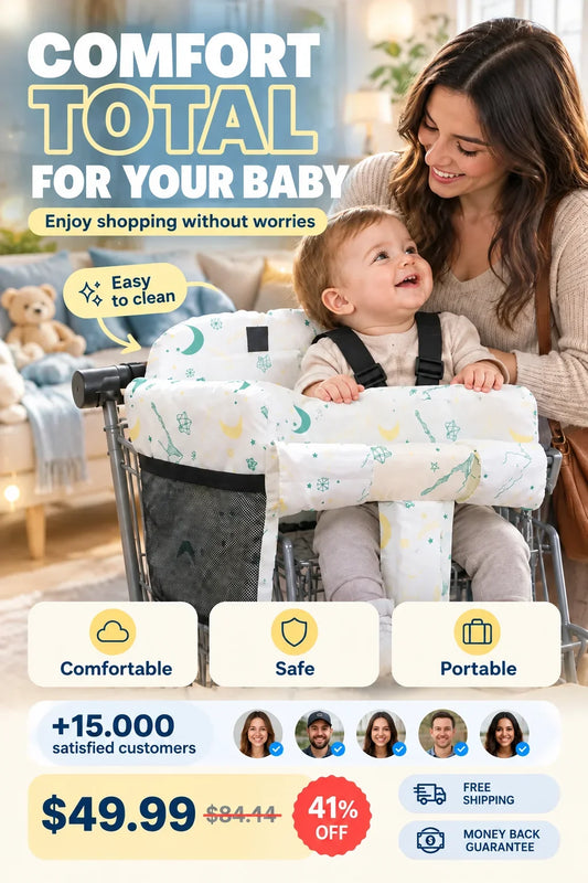 Detachable Baby Shopping Cart Seat Cushion